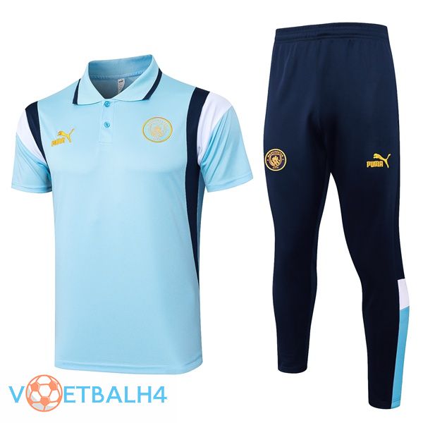 Manchester City voetbal Polo + broek blauw 2024/2025