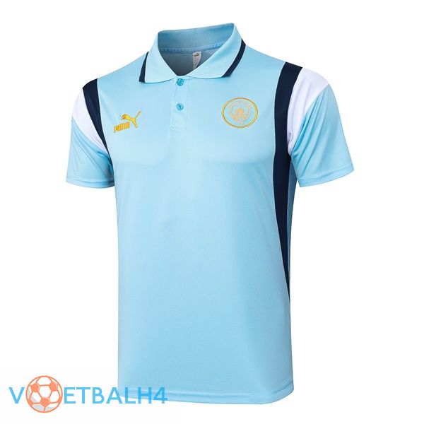 Manchester City voetbal Polo blauw 2024/2025