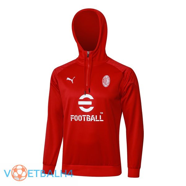 AC Milan Training Sweatshirt Hoodie rood 2024/2025