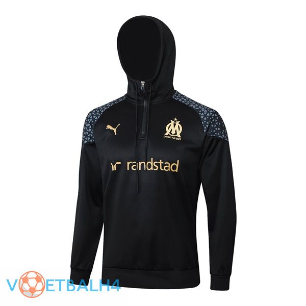 Marseille OM Training Sweatshirt Hoodie zwart 2024/2025