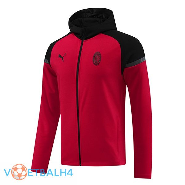 AC Milan Training Sweatshirt Hoodie rood 2024/2025