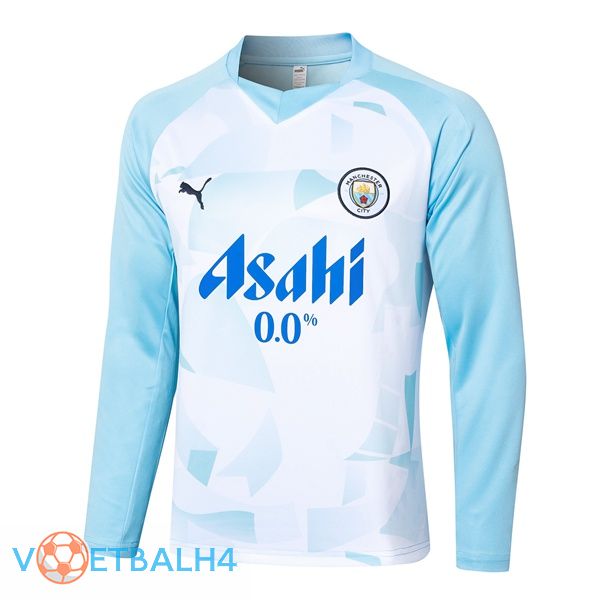 Manchester City Training Sweatshirt wit blauw 2024/2025