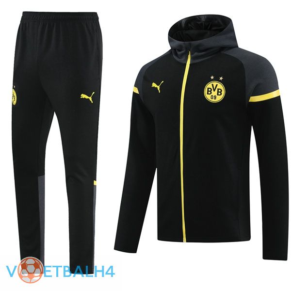 Dortmund BVB trainingspak - Training Sweatshirt Hoodie zwart 2024/2025