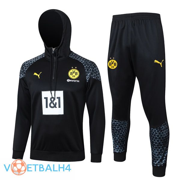 Dortmund BVB trainingspak Sweatshirt Hoodie zwart 2024/2025