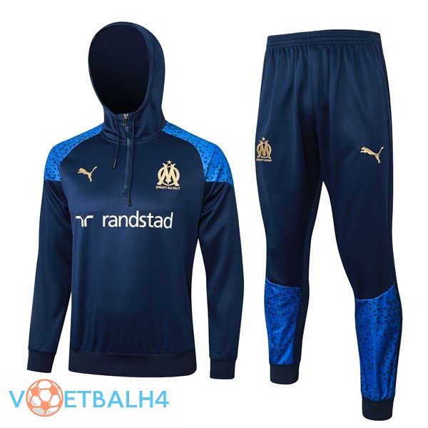 Marseille OM trainingspak Sweatshirt Hoodie blauw koninklijk 2024/2025