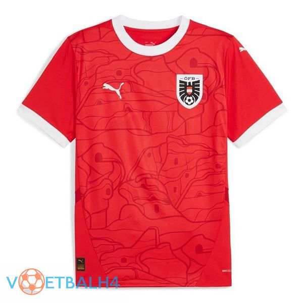 Oostenrijk thuis voetbal jersey rood 2024/2025