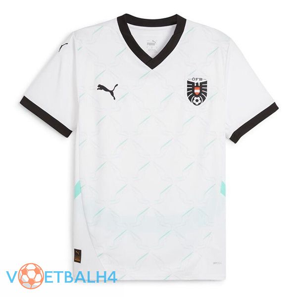 Oostenrijk uit voetbal jersey wit 2024/2025