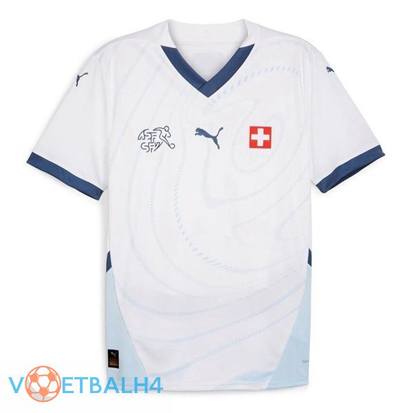 Zwitsers uit voetbal jersey wit 2024/2025