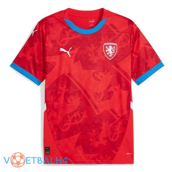 Tsjechië thuis voetbal jersey rood 2024/2025