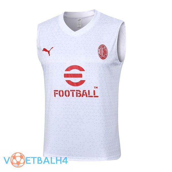 AC Milan voetbal Vest + korte broek wit 2024/2025