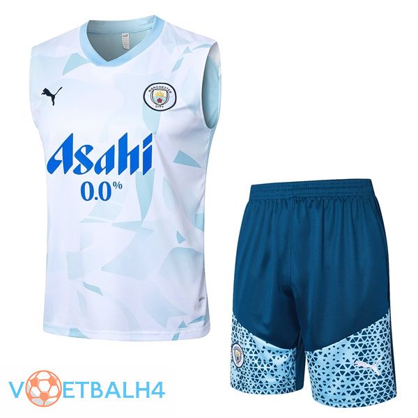 Manchester City voetbal Vest + korte broek blauw wit 2024/2025