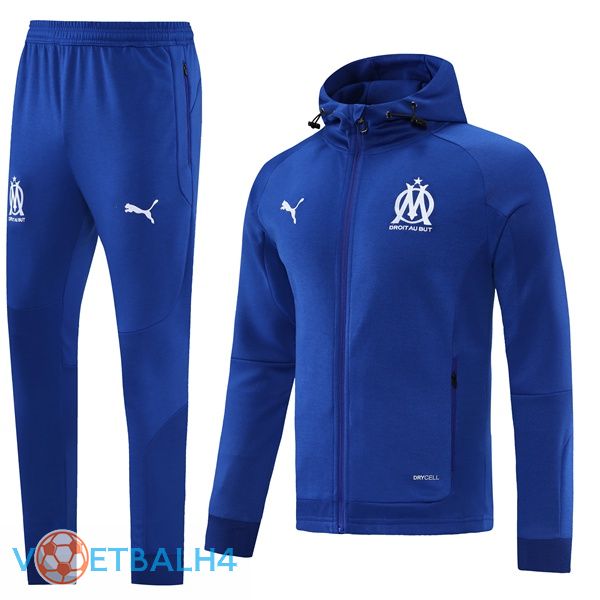 Marseille OM trainingspak Hoodie blauw 2021-2022