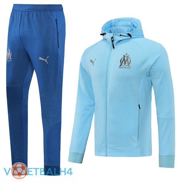 Marseille OM trainingspak Hoodie blauw 2021-2022