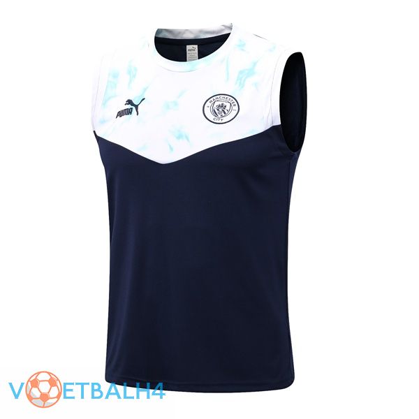 Manchester City voetbal Vest blauw wit 2022-2023