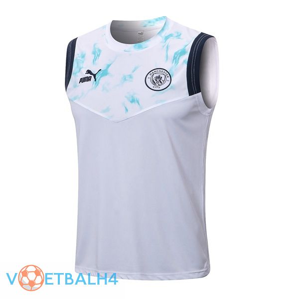 Manchester City voetbal Vest wit 2022/2023