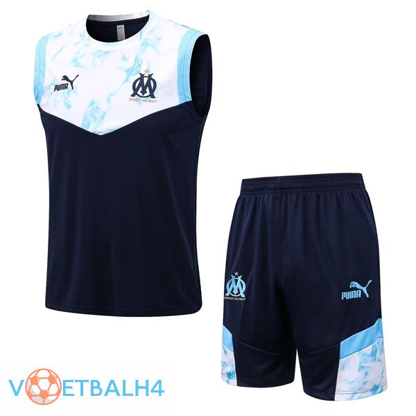 Olympique De Marseille voetbal Vest + korte broek zwart wit 2022-2023