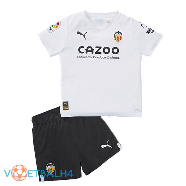 Valencia CF kinderen voetbal jersey thuis wit 2022/2023