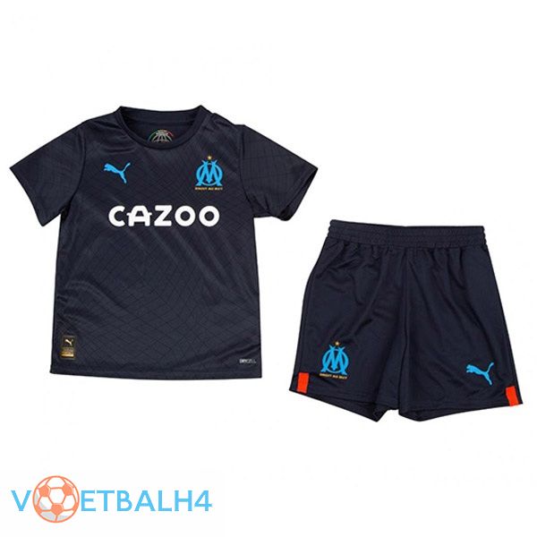 Marseille OM kinderen voetbal jersey uit zwart 2022/2023