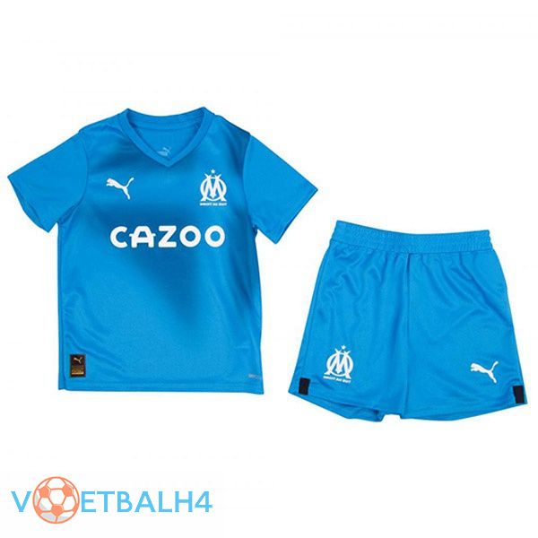 Olympique de Marseille kinderen voetbal jerseys derde blauw 2022-2023