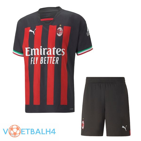 AC Milan kinderen voetbal jerseys thuis rood 2022-2023