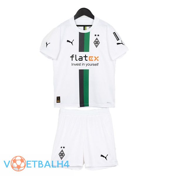 Monchengladbach kinderen voetbal jerseys thuis wit 2022-2023