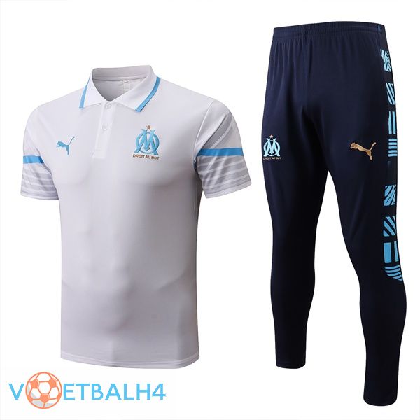 Marseille OM polo shirt + broek wit 2022/2023