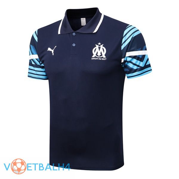 Olympique de Marseille polo shirt blauw koninklijk 2022-2023