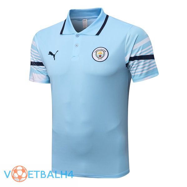 Manchester City polo shirt blauw 2022-2023