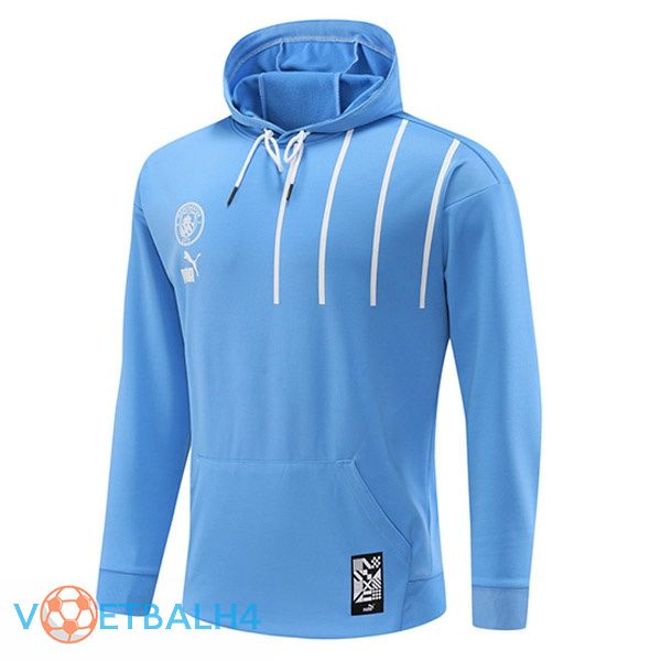 Manchester City Hooded Sweater blauw 2022-2023