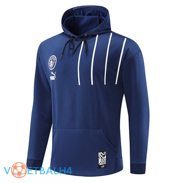 Manchester City Hooded Sweater blauw koninklijk 2022-2023