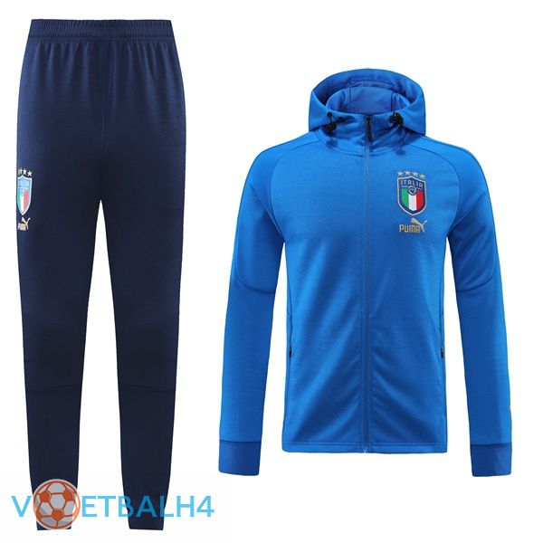 Italië trainingspak Hoodie blauw 2022/2023