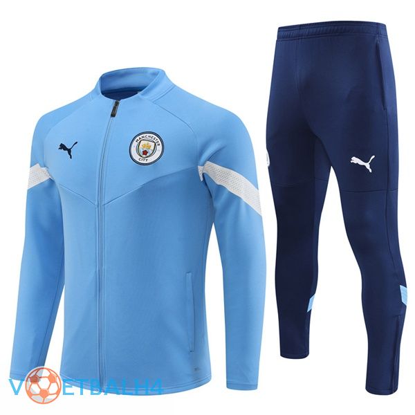 Manchester City Trainingsjaspak blauw 2022-2023