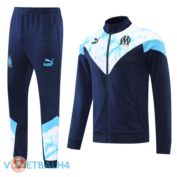 Marseille OM trainingspak Windbreaker blauw koninklijk 2022/2023