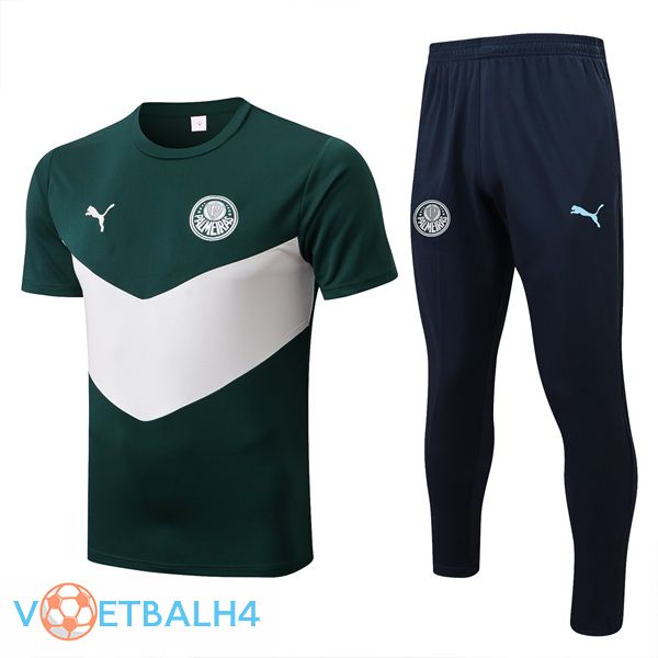 Palmeiras Training T Shirt + broek groente wit 2022/2023