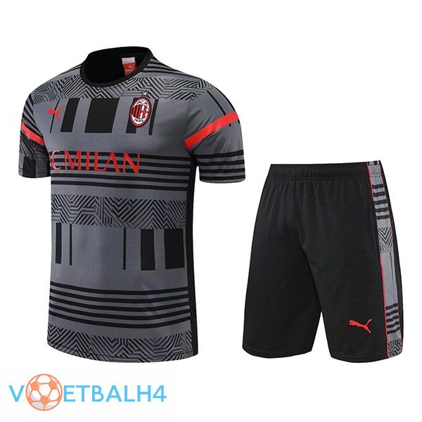 AC Milan Training T Shirt + korte broek grijs 2022/2023