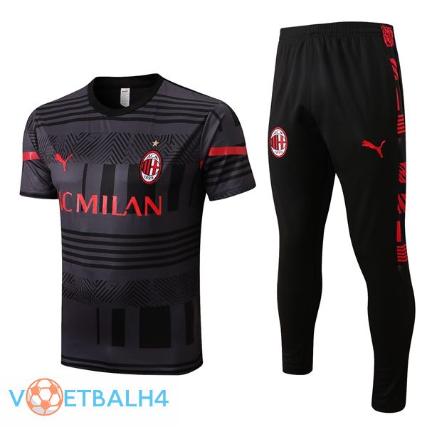 AC Milan Training T Shirt + broek zwart 2022/2023