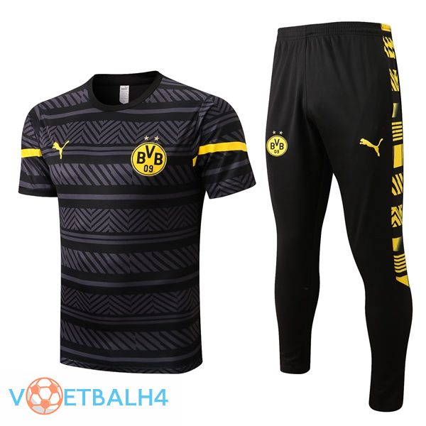 Dortmund BVB Training T Shirt + broek grijs 2022/2023