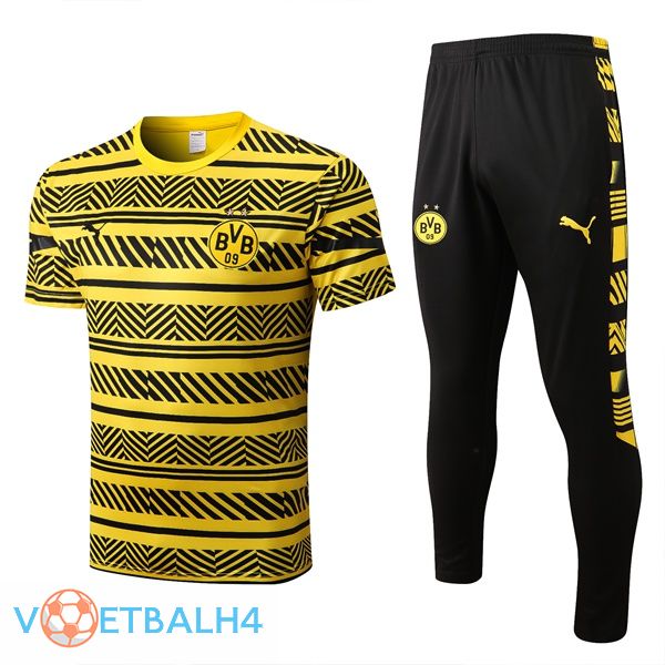 Dortmund BVB Training T Shirt + broek geel 2022/2023