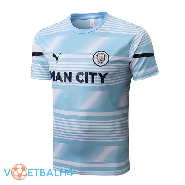 Manchester City Training T-Shirts blauw 2022-2023