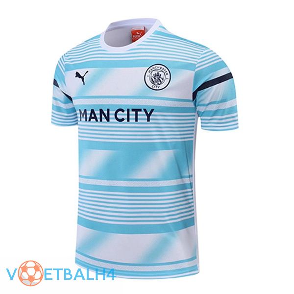 Manchester City Training T Shirt wit blauw 2022/2023