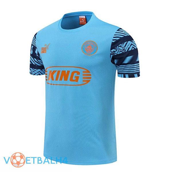 Manchester City Training T Shirt blauw 2022/2023