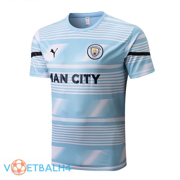 Manchester City Training T Shirt blauw wit 2022/2023