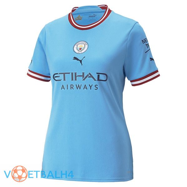 Manchester City jersey thuis Dames blauw 2022/2023