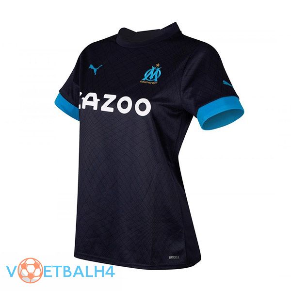 Marseille OM Dames voetbal jersey uit zwart 2022/2023