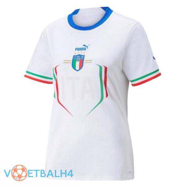 Italië Women voetbal jerseys uit wit 2022-2023