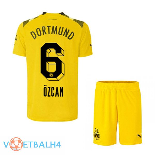 Dortmund BVB (Özcan 6) kinderen voetbal jersey beker geel 2022/2023