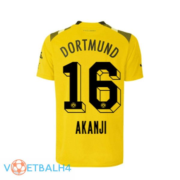 Dortmund BVB (Akanji 16) voetbal jersey beker geel 2022/2023