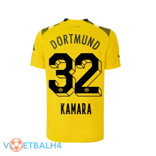 Dortmund BVB (Kamara 32) voetbal jersey beker geel 2022/2023