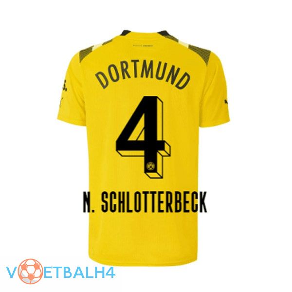 Dortmund BVB (N. Schlotterbeck 4) voetbal jersey beker geel 2022/2023