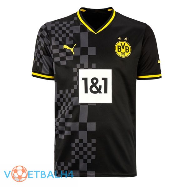 Dortmund BVB voetbal jersey uit zwart 2022/2023